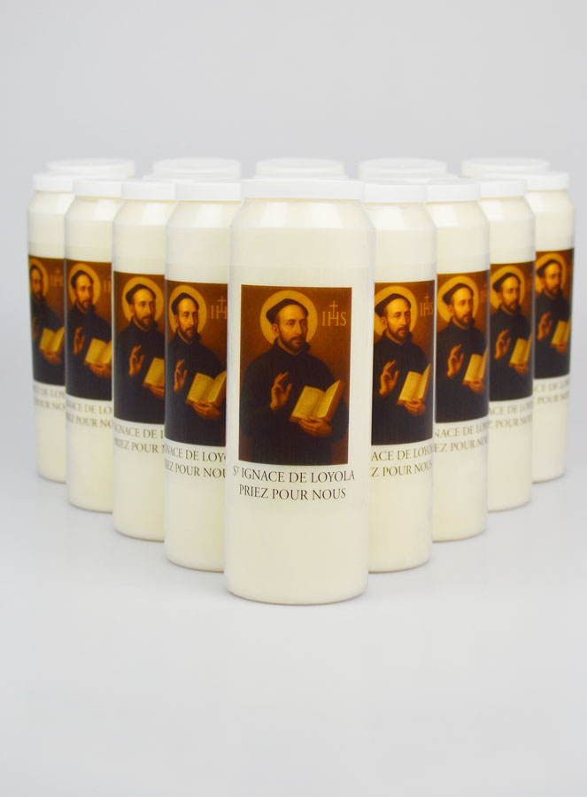 Lot de 20 Bougies de Neuvaine à Saint Ignace de Loyola (pic 1)
