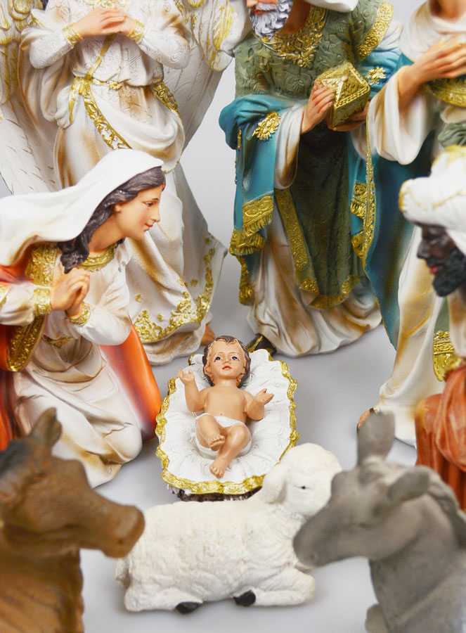 Crèche de Noël Complète 11 Santons - 30cm (pic 2)