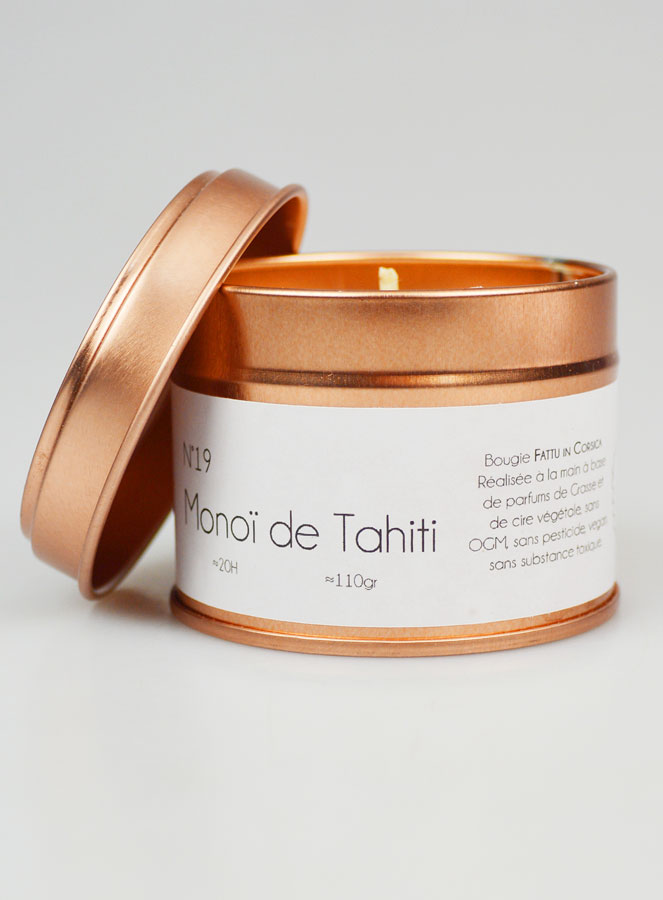 Bougie Parfumée Artisanale - Monoï de Tahiti (pic 1)