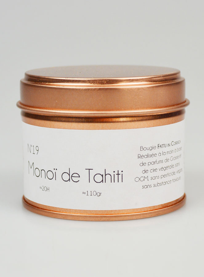Bougie Parfumée Artisanale - Monoï de Tahiti (pic 2)
