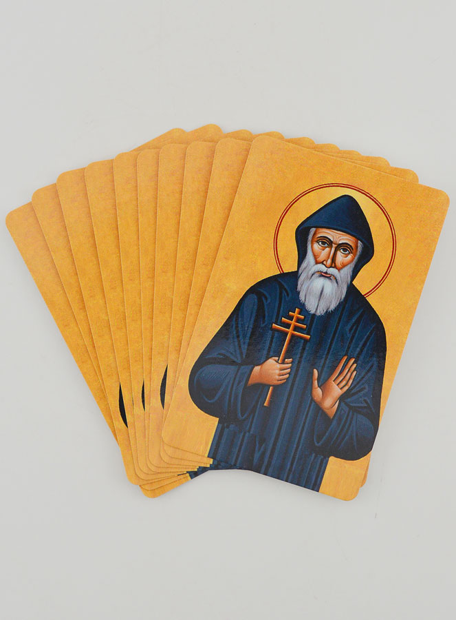 Lot de 10 Cartes de Prière à Saint Charbel (pic 1)