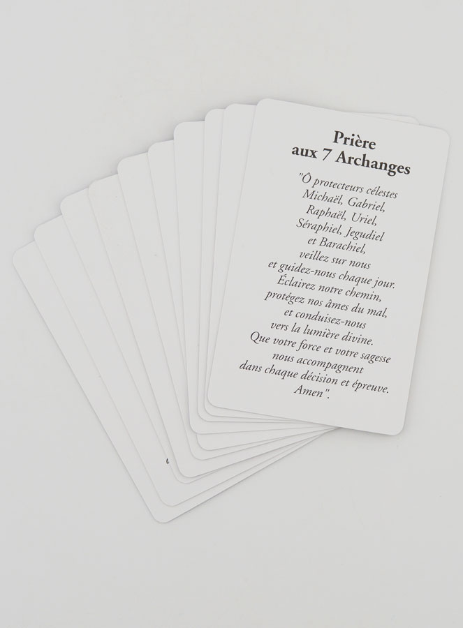Lot de 10 Cartes de Prière aux 7 Archanges (pic 2)