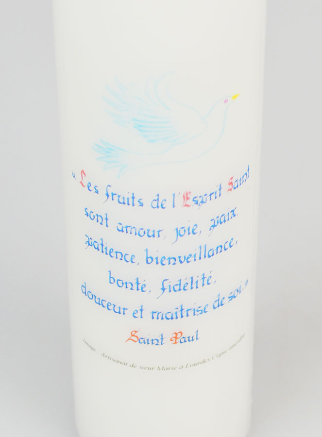 Cadeau de Confirmation - Cierge Citation 20cm (pic 4)