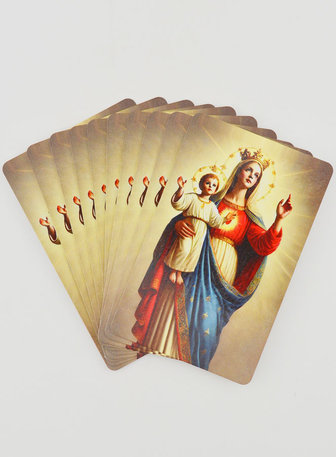 Lot de 10 Cartes de Prière à Notre Dame des Miracles (pic 1)