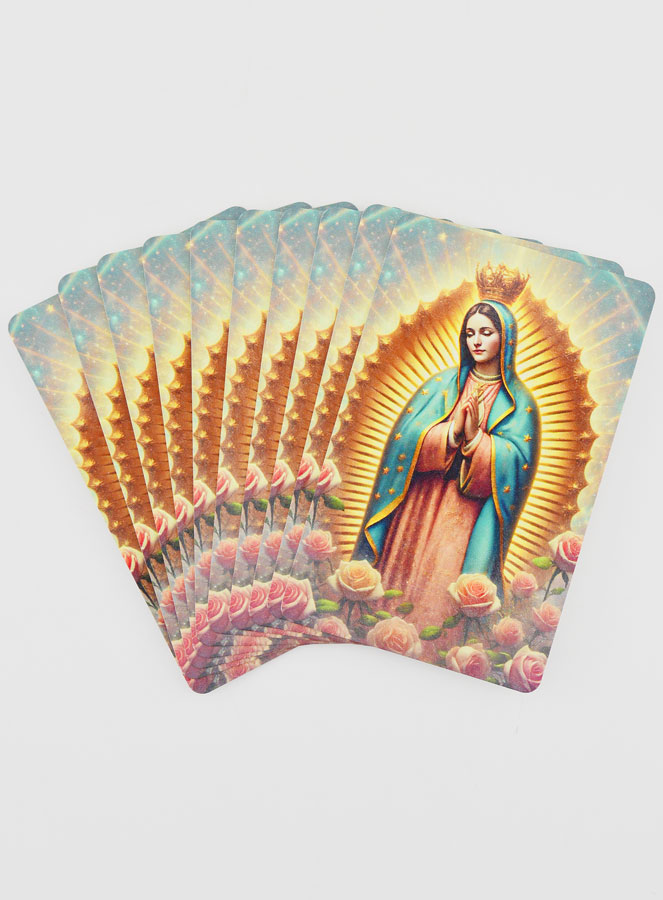 Lot de 10 Cartes de Prière à Notre Dame de Guadalupe (pic 1)