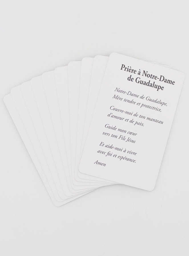 Lot de 10 Cartes de Prière à Notre Dame de Guadalupe (pic 2)