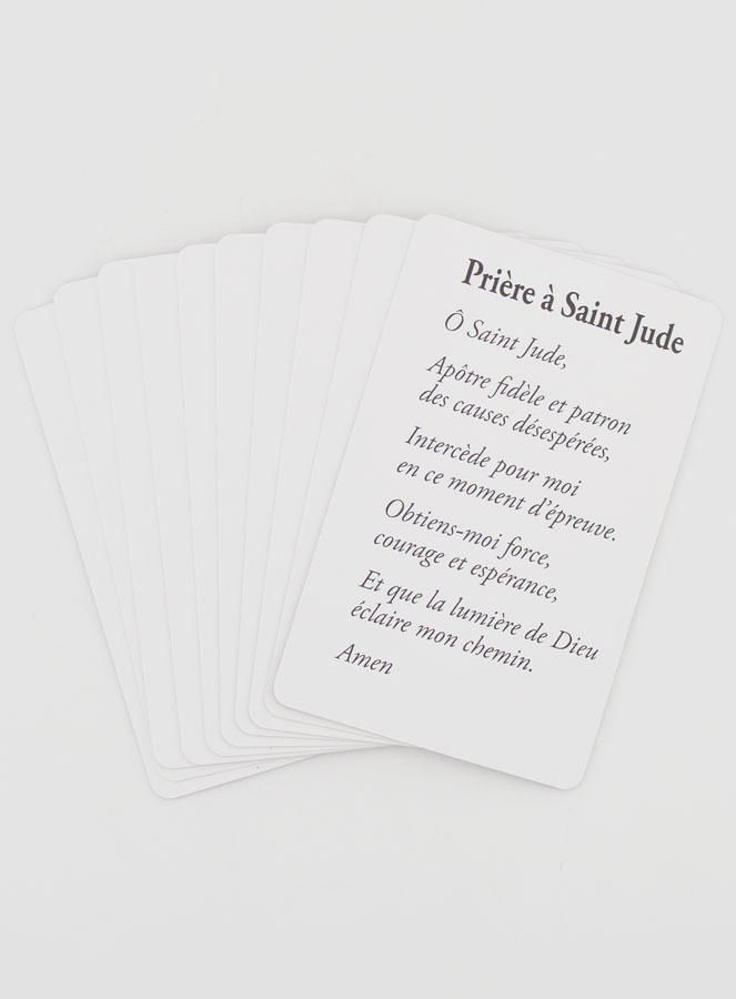 Lot de 10 Cartes de Prière à Saint Jude (pic 2)
