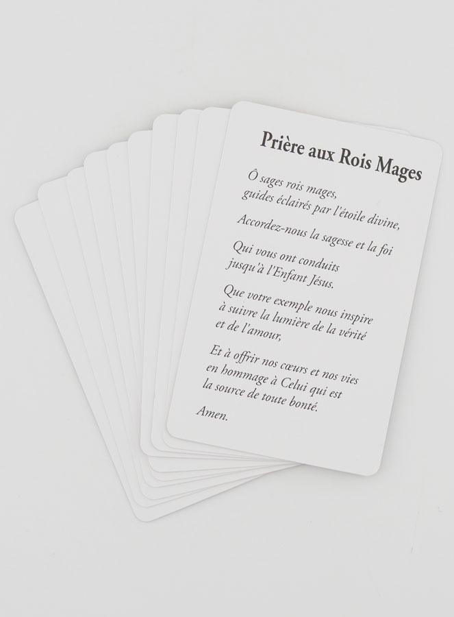 Lot de 10 Cartes de Prière aux Rois Mages (pic 2)
