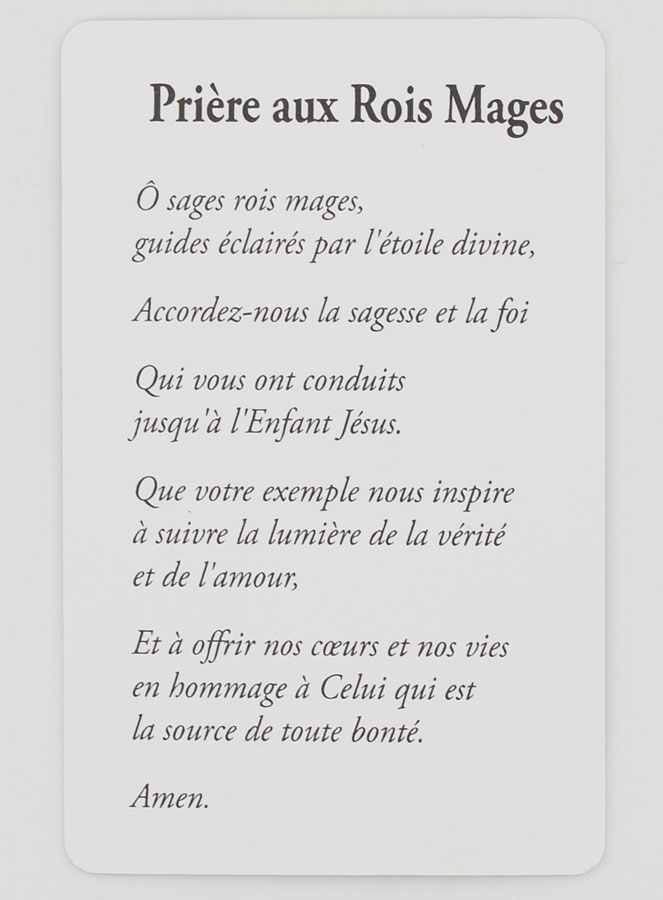 Lot de 10 Cartes de Prière aux Rois Mages (pic 4)