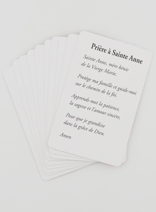 Lot de 10 Cartes de Prière à Sainte Anne (pic 2)