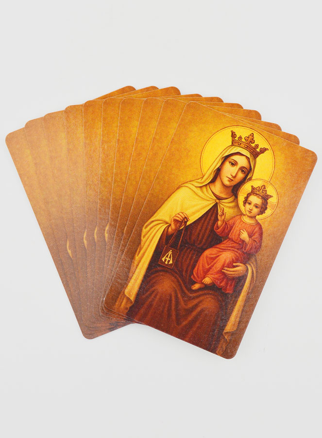 Lot de 10 Cartes de Prière N-D du Carmel (pic 1)