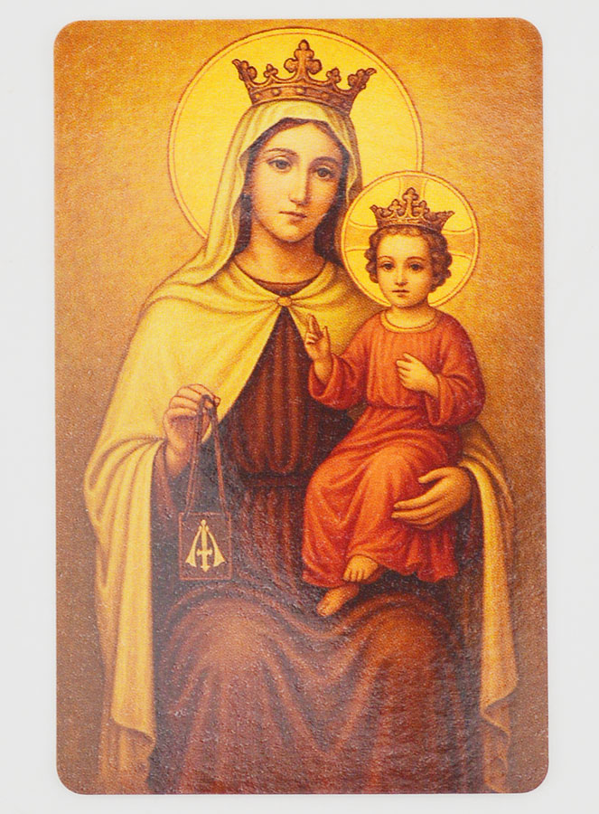 Lot de 10 Cartes de Prière N-D du Carmel (pic 3)