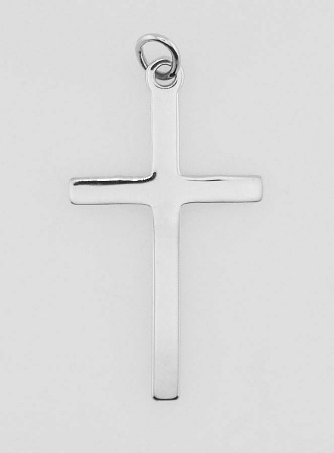 Pendentif Croix en Inox - 26mm (pic 1)
