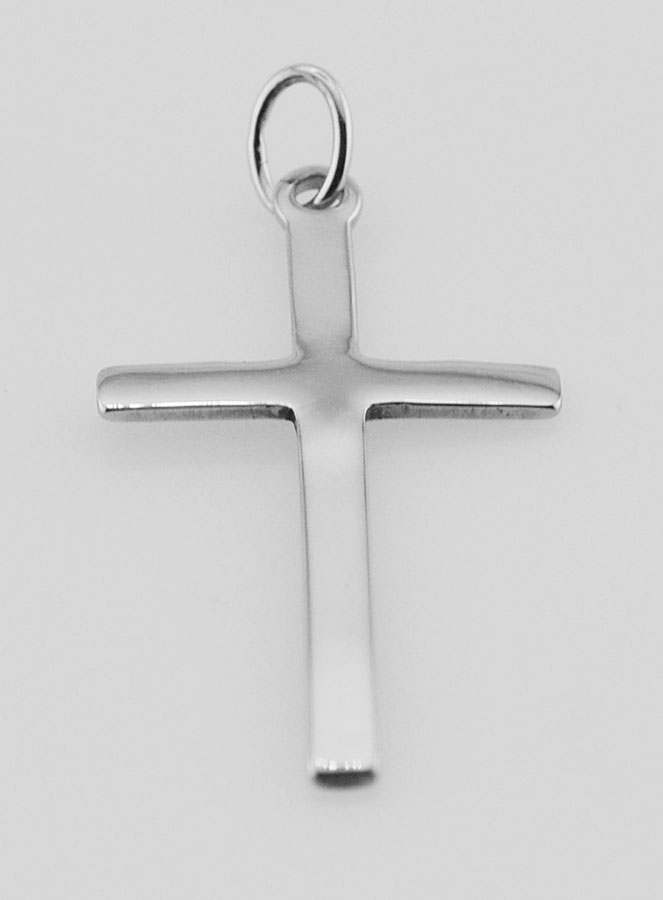 Pendentif Croix en Inox - 26mm (pic 2)