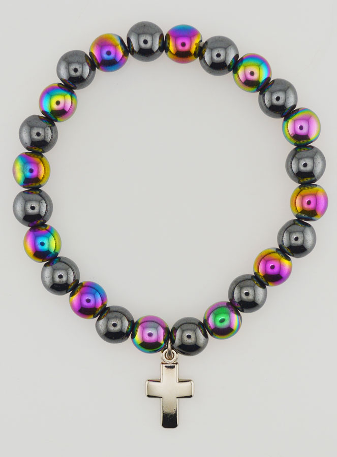 Bracelet en Pierres Naturelles - Titane de Quartz & Hématite (pic 1)