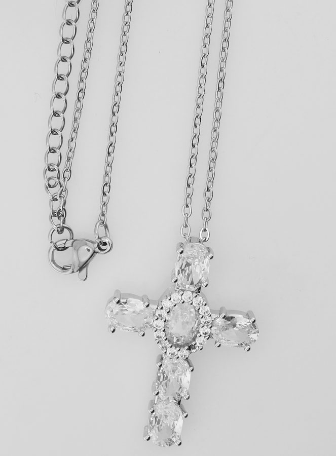 Collier Religieux en Laiton Avec Croix (pic 3)