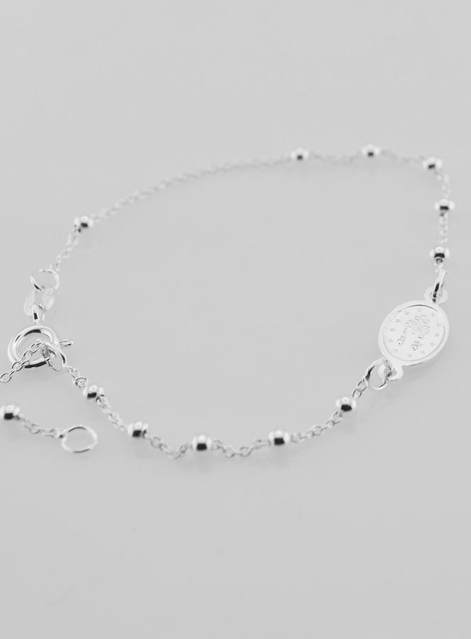 Bracelet Médaille Miraculeuse en Argent (pic 4)