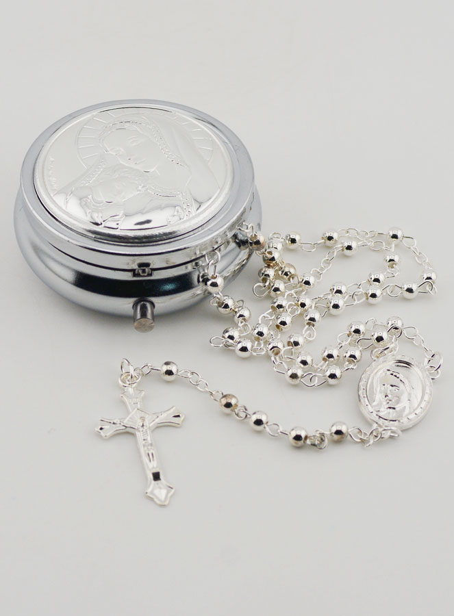 Chapelet & Boîte Vierge à l'Enfant (pic 2)