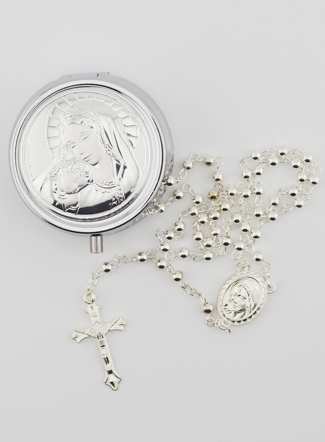 Custode Vierge à l'Enfant Avec Chapelet (pic 1)