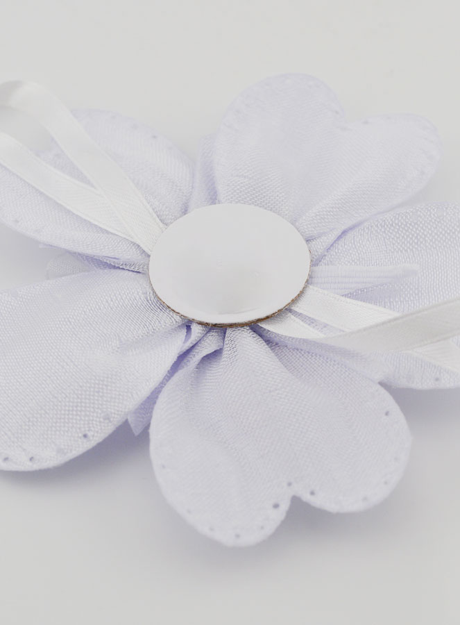 Cadeau de Baptême - Médaille de Berceau Fleur - Ange Gardien (pic 4)