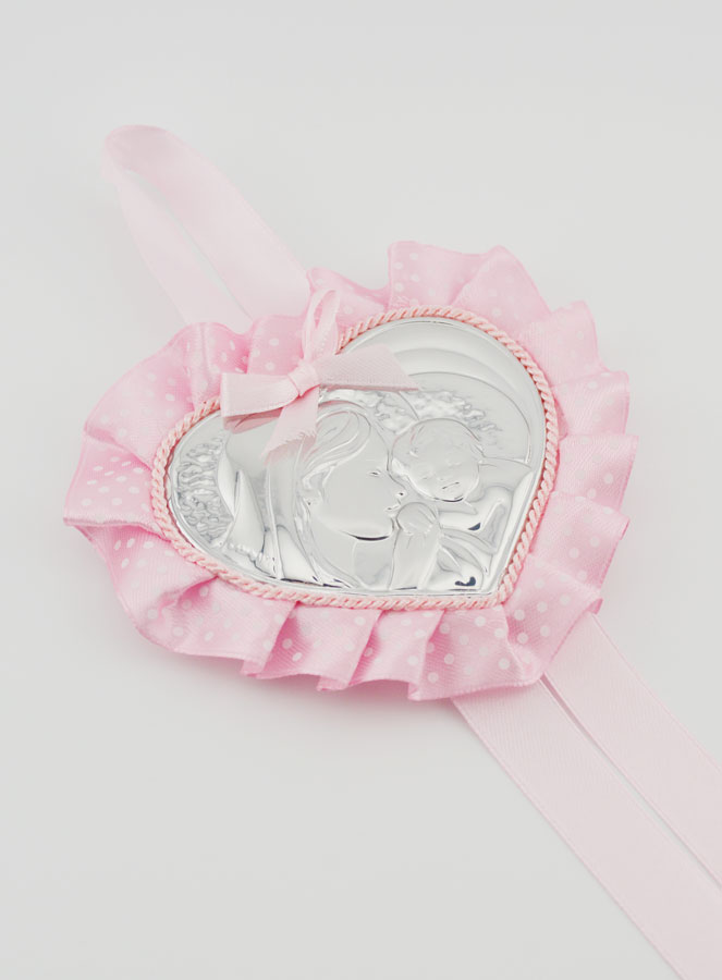 Cadeau de Baptême - Médaille de Berceau Vierge à l'Enfant (pic 3)