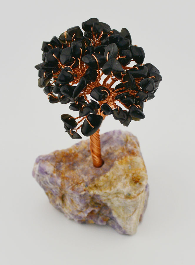 Arbre de Vie Base Améthyste - Obsidienne (pic 2)