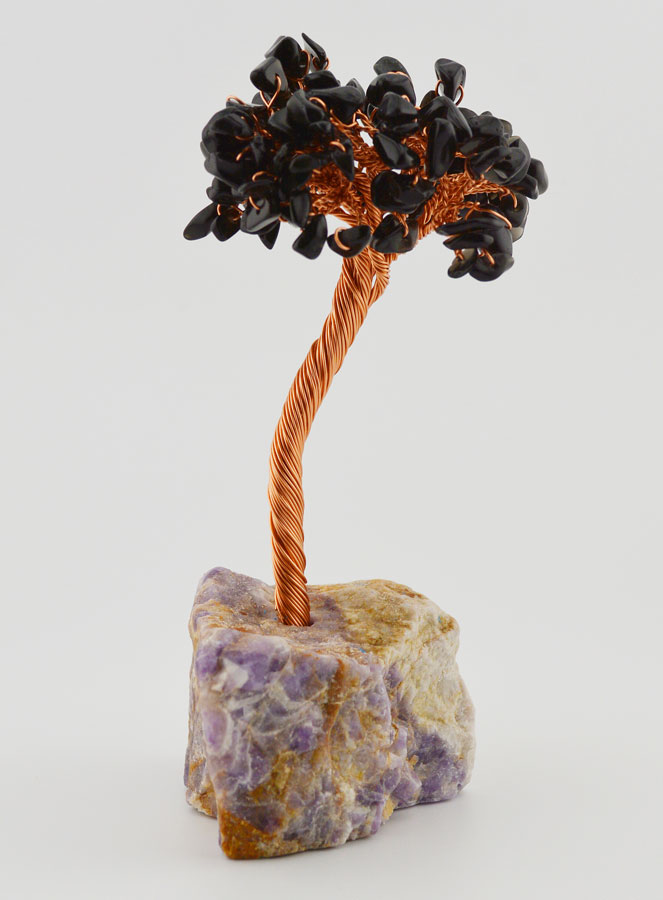 Arbre de Vie Base Améthyste - Obsidienne (pic 3)