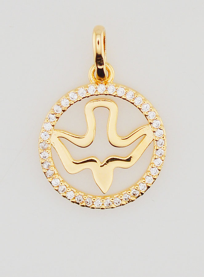 Médaille de Confirmation Ajourée 15mm - Esprit Saint (pic 1)