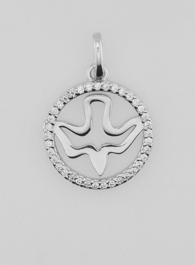 Médaille de Confirmation Ajourée 15mm - Esprit Saint (pic 1)