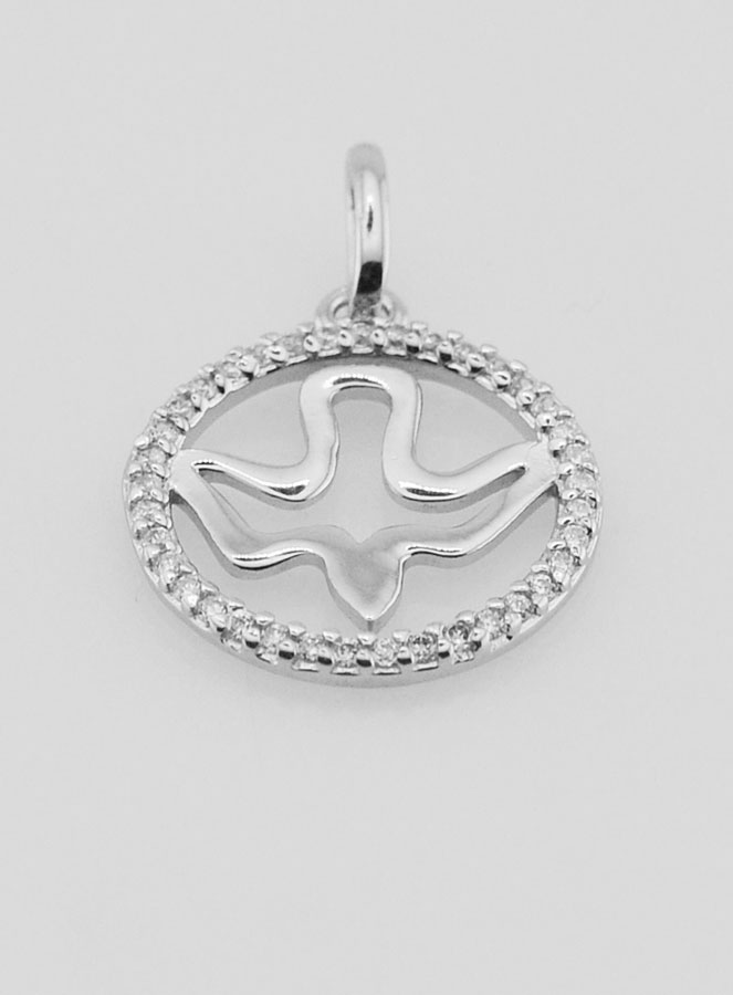 Médaille de Confirmation Ajourée 15mm - Esprit Saint (pic 2)