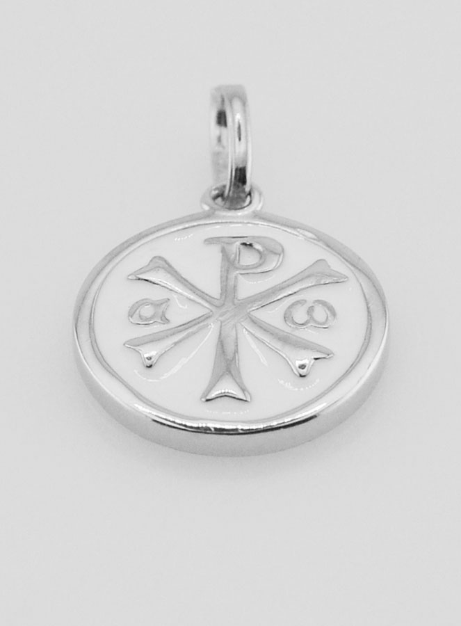 Médaille du Chrisme en Argent & Émail - 15mm (pic 2)