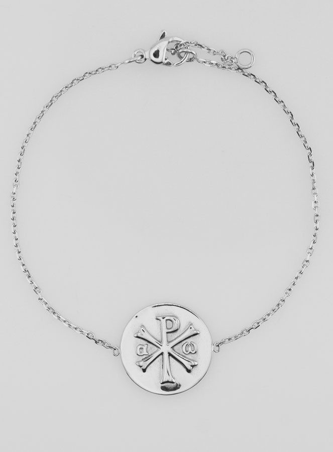 Bracelet Religieux en Inox - Médaille du Chrisme (pic 1)