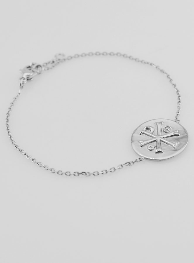 Bracelet Religieux en Inox - Médaille du Chrisme (pic 3)