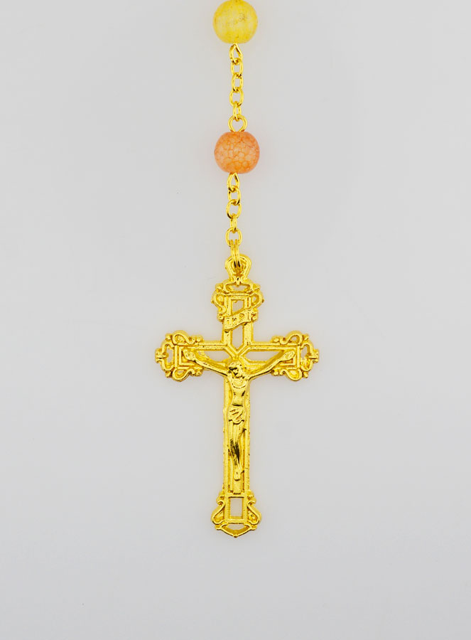 Chapelet Perles de Verre Multicolore - Miraculeuse (pic 3)