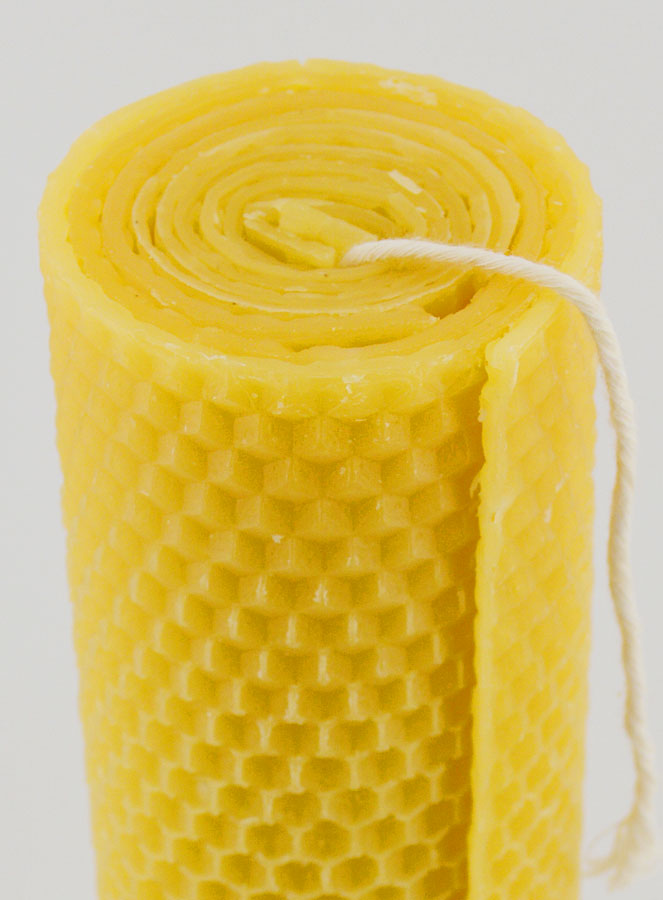 Bougie de Décoration Cire d'Abeille - 20 cm (pic 4)