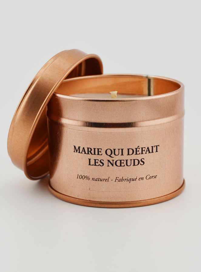 Bougie Parfumée Artisanale - Marie Qui défait les Noeuds (pic 1)