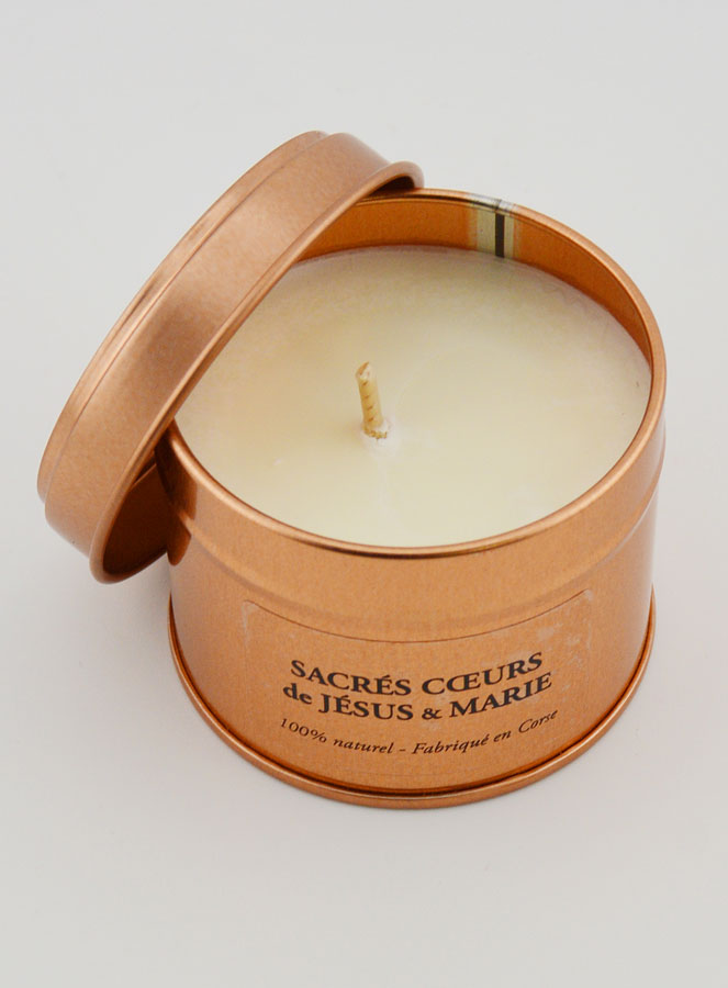 Bougie Parfumée Artisanale - Sacré Coeurs de Jésus & Marie (pic 2)