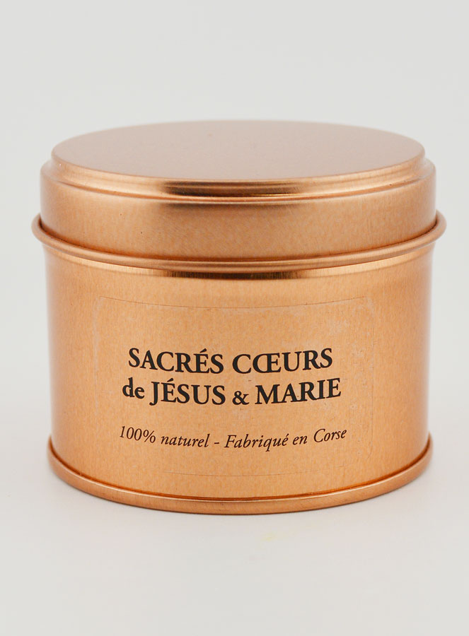 Bougie Parfumée Artisanale - Sacré Coeurs de Jésus & Marie (pic 3)