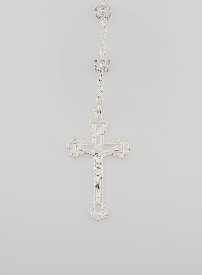 Chapelet Vierge Miraculeuse Grains Strass (pic 3)