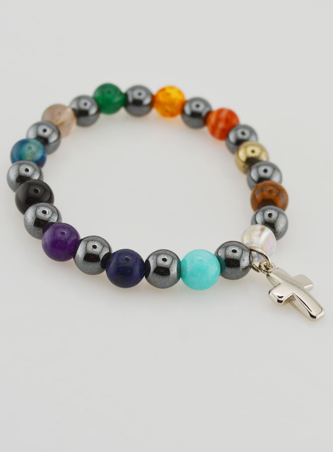 Bracelet en Pierres Naturelles & Hématite (pic 4)