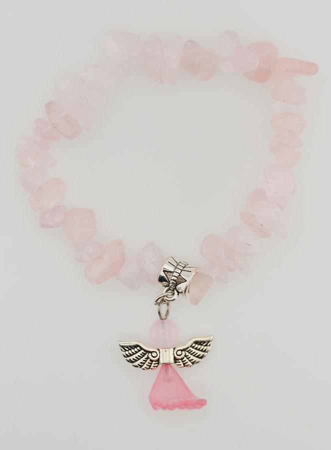 Bracelet Enfant Ange Gardien - Rose (pic 1)