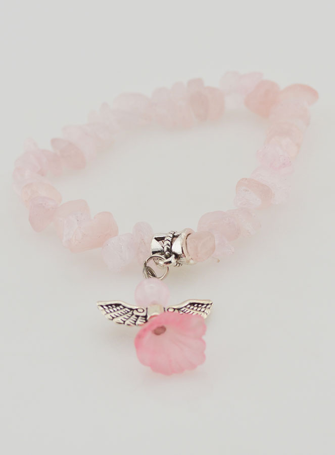 Bracelet Enfant Ange Gardien - Rose (pic 2)