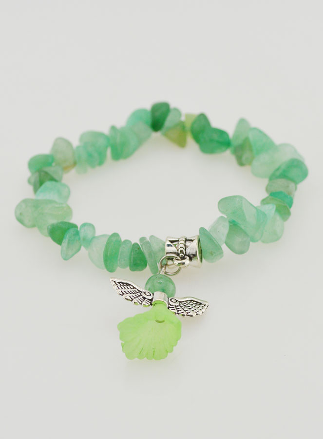 Bracelet Enfant Ange Gardien - Vert (pic 2)