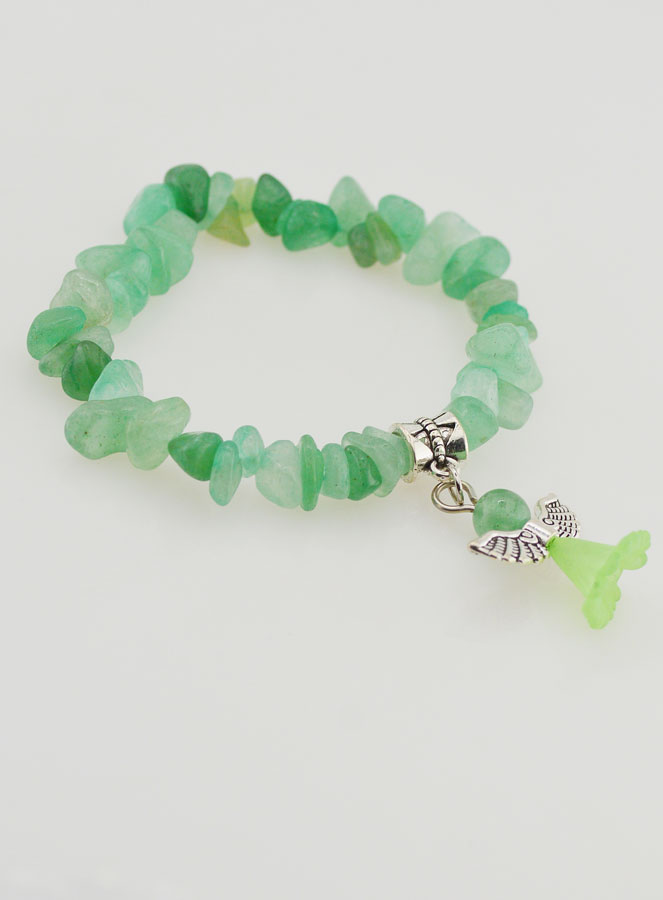 Bracelet Enfant Ange Gardien - Vert (pic 4)