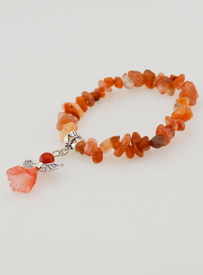 Bracelet Enfant Ange Gardien - Orange (pic 4)