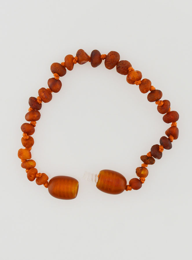 Bracelet Bébé en Ambre Baltique Cognac (pic 3)