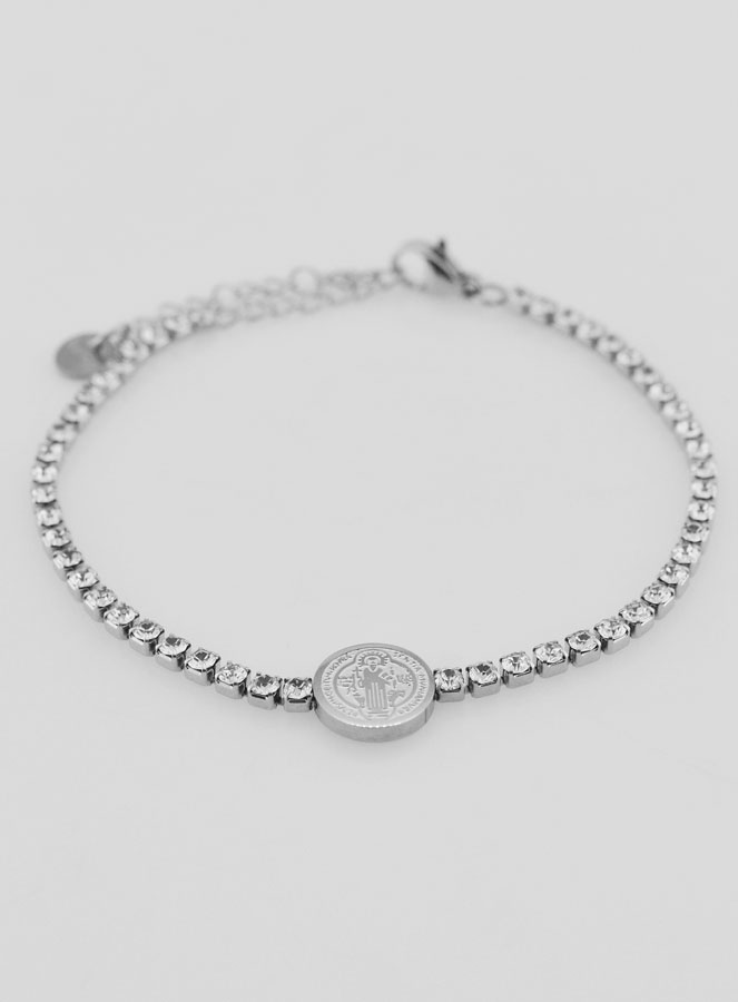 Bracelet de Saint Benoît en Inox Gris (pic 2)