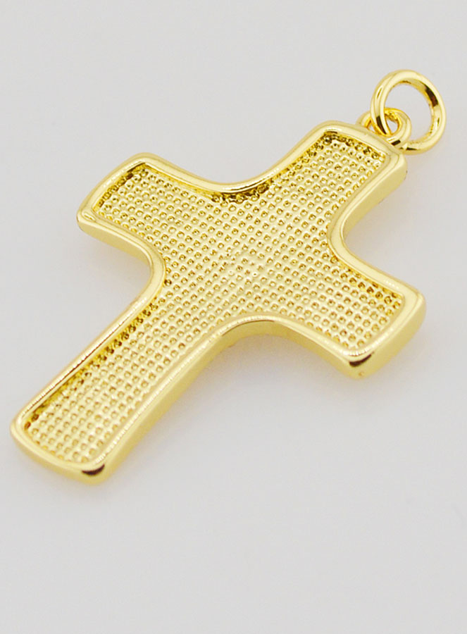 Pendentif Croix Motif Ex Voto - 27mm (pic 4)