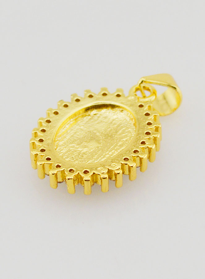 Médaille Vierge Miraculeuse Noir Irisé - 17mm (pic 4)