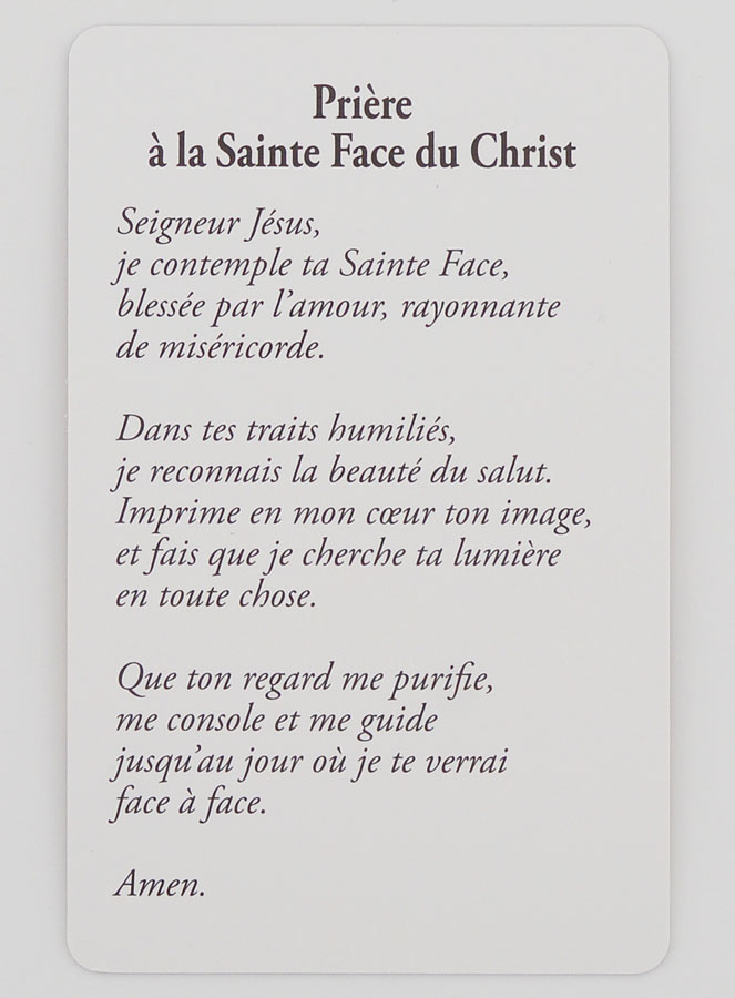 Carte de Prière - Linceul de Turin (pic 2)